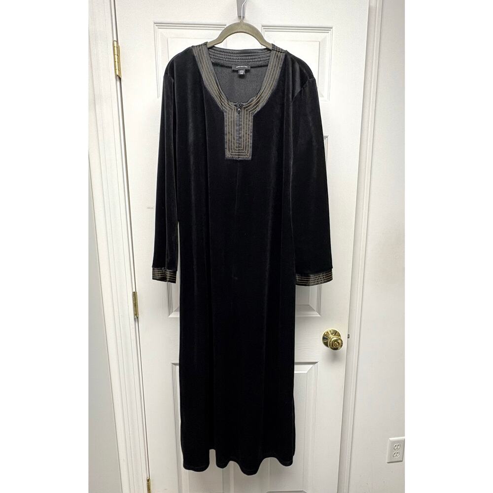 Jones New York Dress Black Velveteen Maxi Women’s L Renfaire Costume